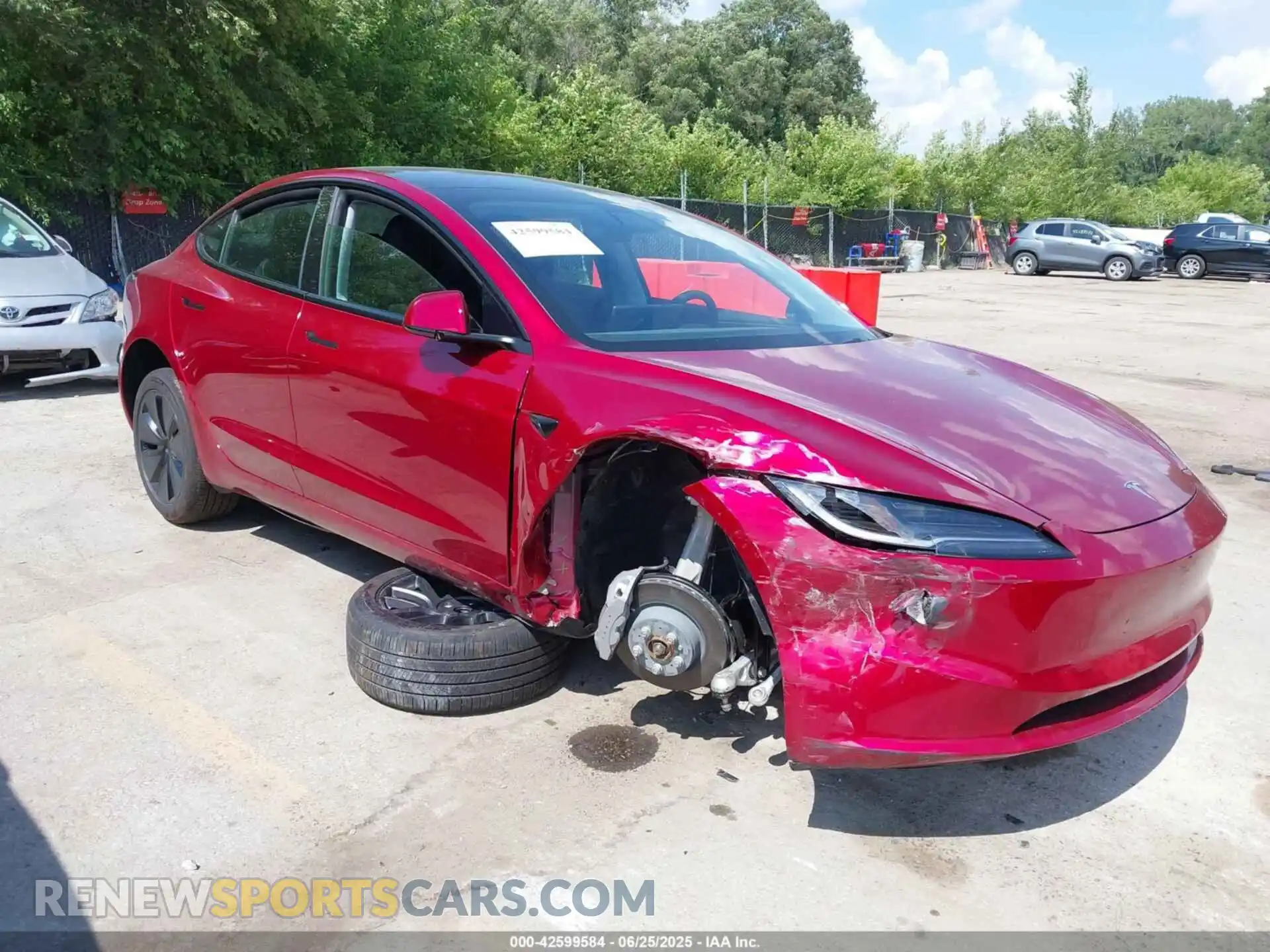 1 Фотография поврежденного автомобиля 5YJ3E1EB5SF951846 TESLA MODEL 3 2025