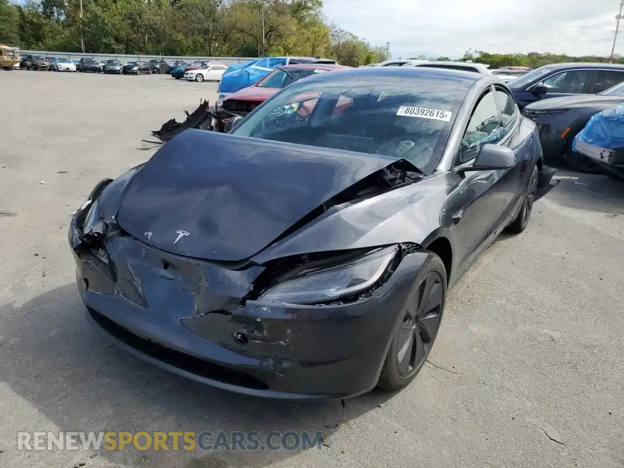 1 Photograph of a damaged car 5YJ3E1EB6SF003617 TESLA MODEL 3 2025