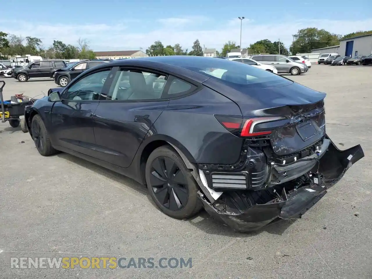 2 Photograph of a damaged car 5YJ3E1EB6SF003617 TESLA MODEL 3 2025