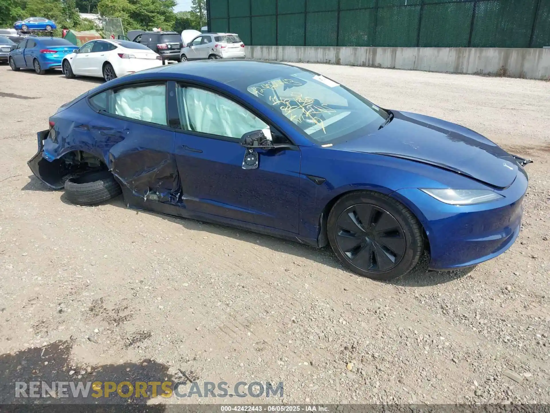 1 Photograph of a damaged car 5YJ3E1EB6SF874419 TESLA MODEL 3 2025