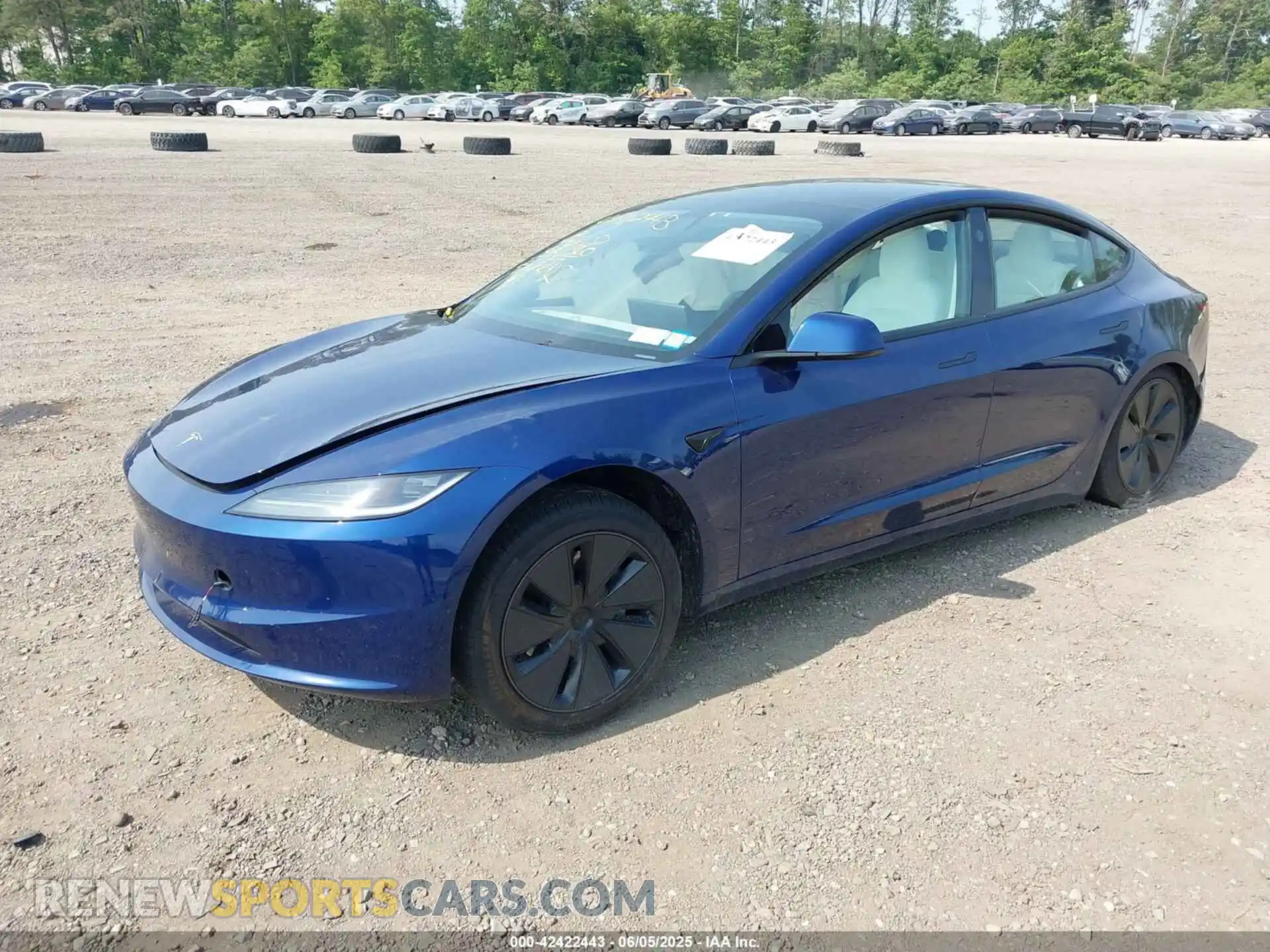 2 Photograph of a damaged car 5YJ3E1EB6SF874419 TESLA MODEL 3 2025