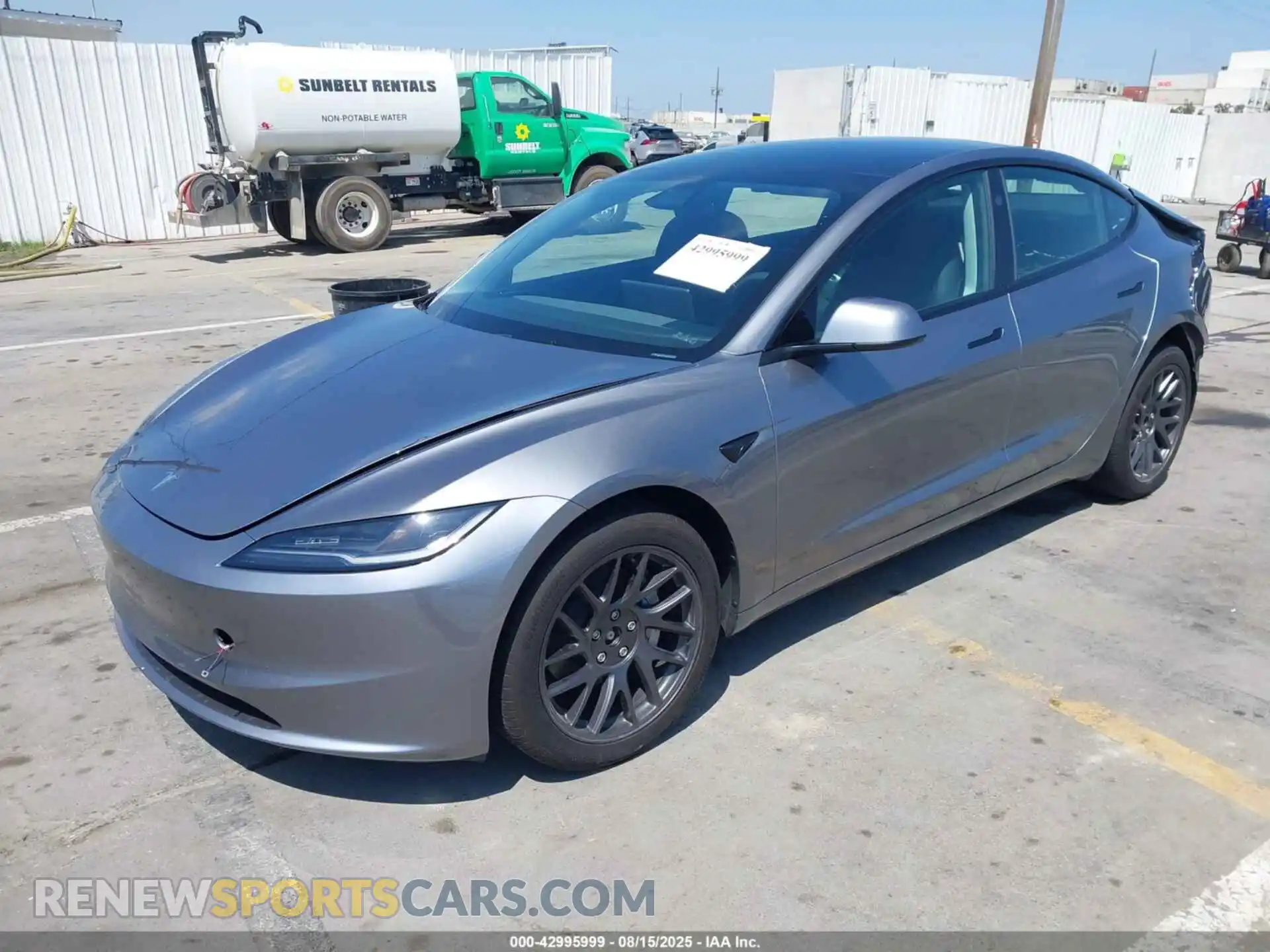 2 Photograph of a damaged car 5YJ3E1EB6SF913378 TESLA MODEL 3 2025