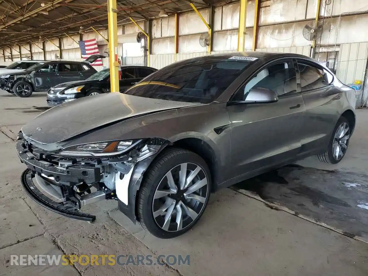 1 Photograph of a damaged car 5YJ3E1EB6SF935588 TESLA MODEL 3 2025