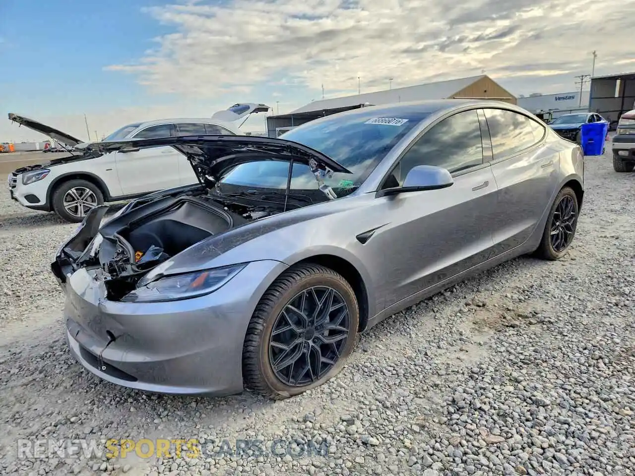 1 Photograph of a damaged car 5YJ3E1EB6SF997783 TESLA MODEL 3 2025