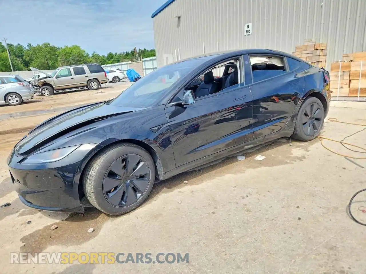 1 Photograph of a damaged car 5YJ3E1EB7SF063843 TESLA MODEL 3 2025