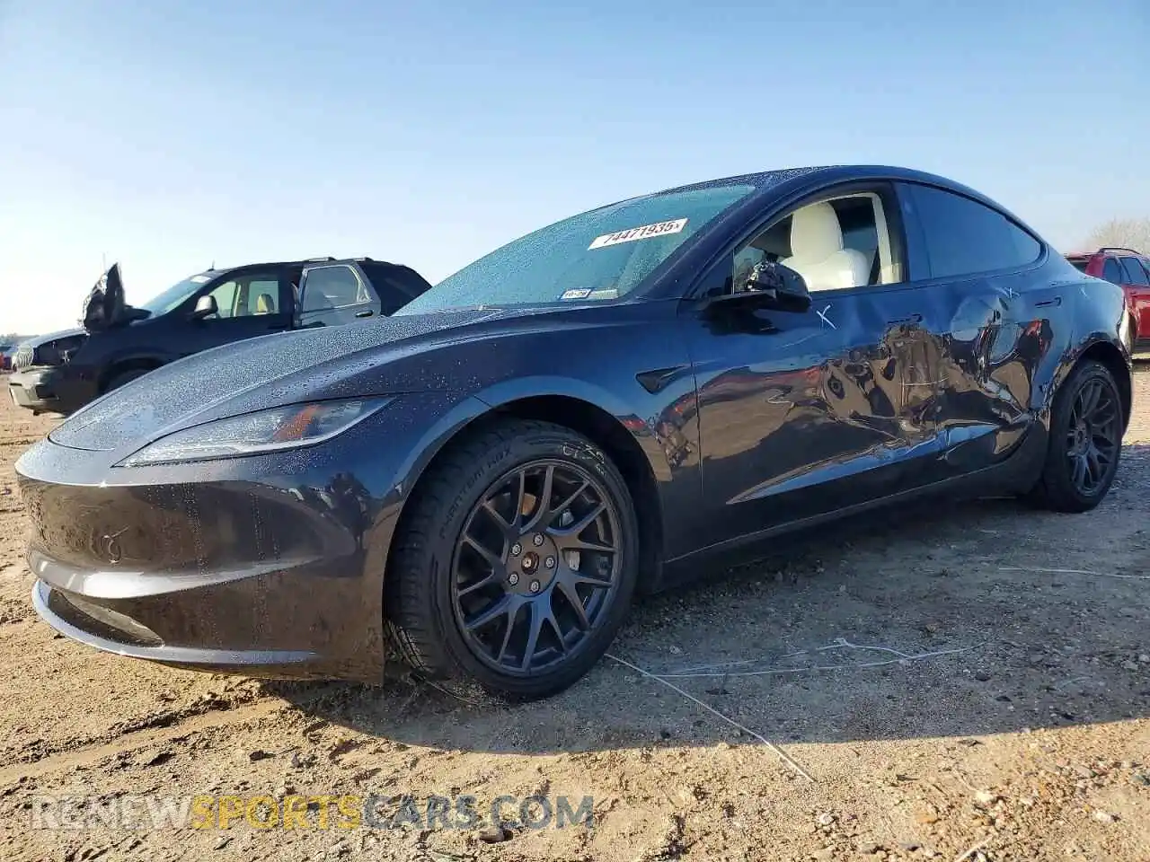 1 Photograph of a damaged car 5YJ3E1EB7SF882495 TESLA MODEL 3 2025