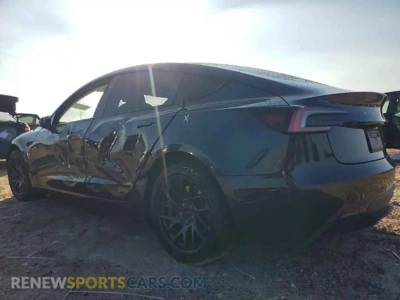 2 Photograph of a damaged car 5YJ3E1EB7SF882495 TESLA MODEL 3 2025