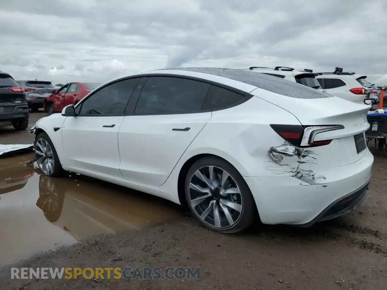 2 Photograph of a damaged car 5YJ3E1EB7SF928813 TESLA MODEL 3 2025