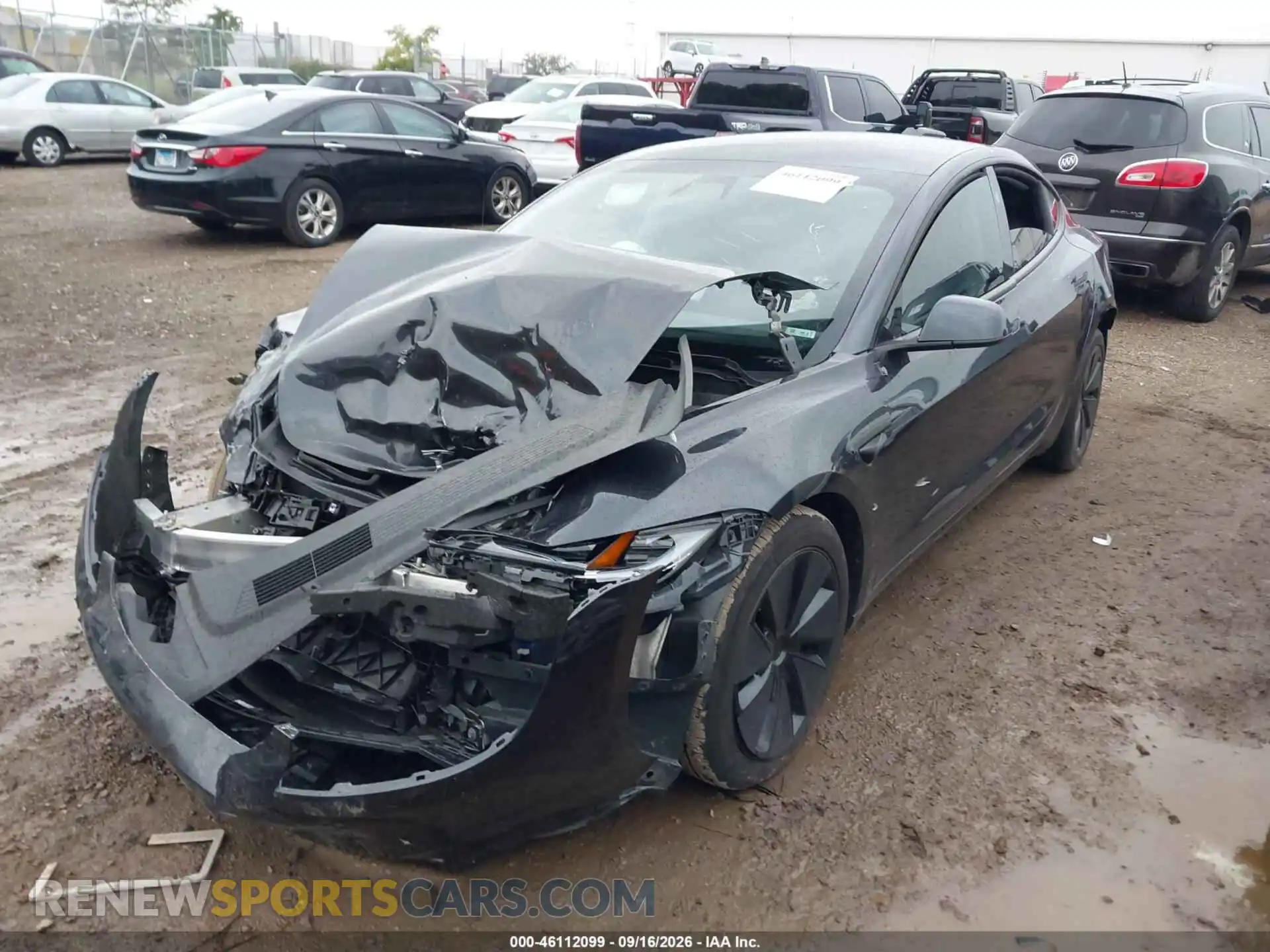 2 fotografías del automóvil dañado 5YJ3E1EB8SF060840 TESLA MODEL 3 2025