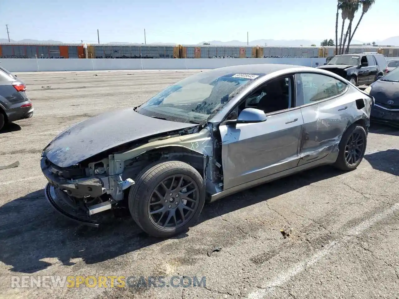 1 Photograph of a damaged car 5YJ3E1EB8SF876091 TESLA MODEL 3 2025