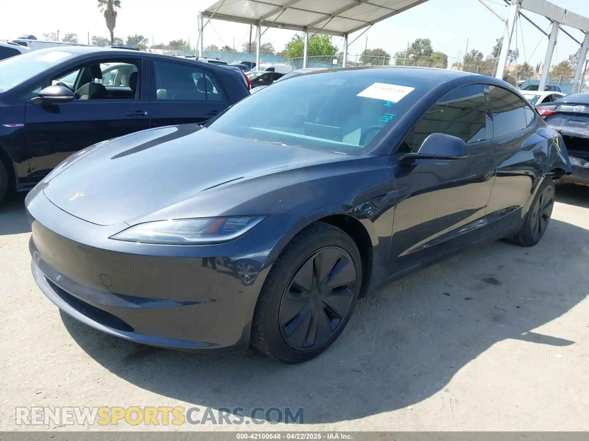 2 Photograph of a damaged car 5YJ3E1EB8SF877256 TESLA MODEL 3 2025