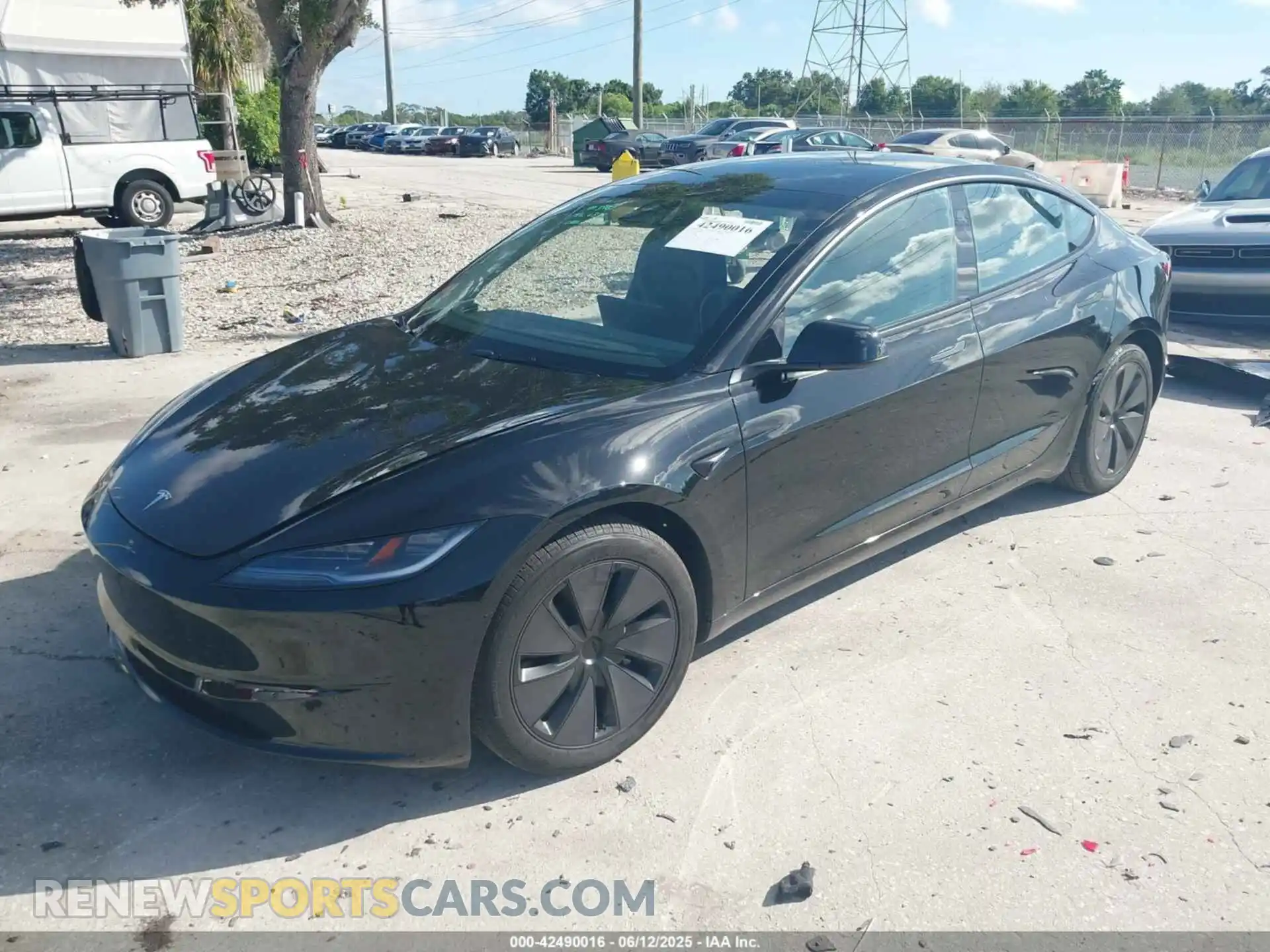 2 Photograph of a damaged car 5YJ3E1EB8SF887317 TESLA MODEL 3 2025