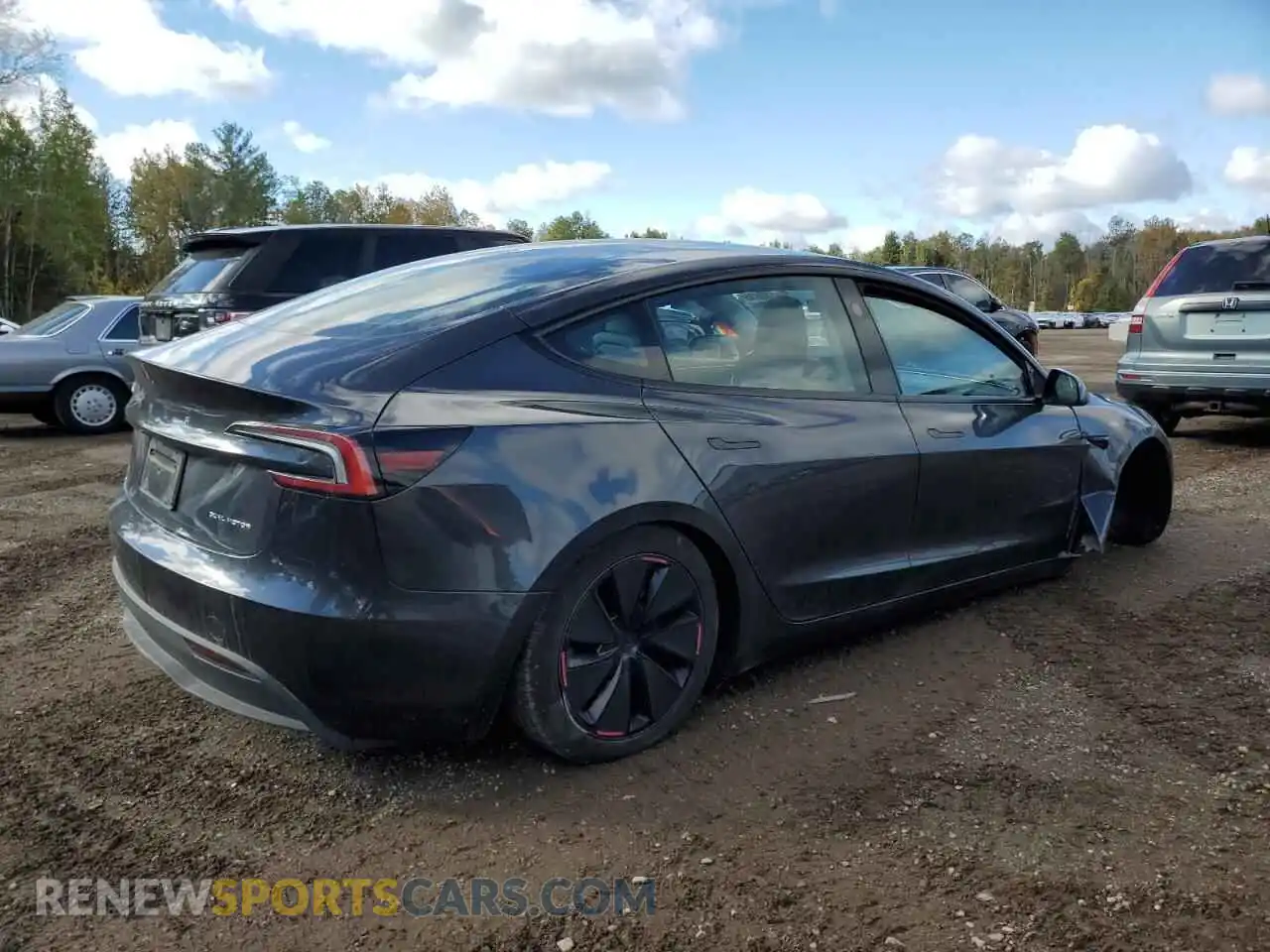 3 fotografías del automóvil dañado 5YJ3E1EB8SF895806 TESLA MODEL 3 2025