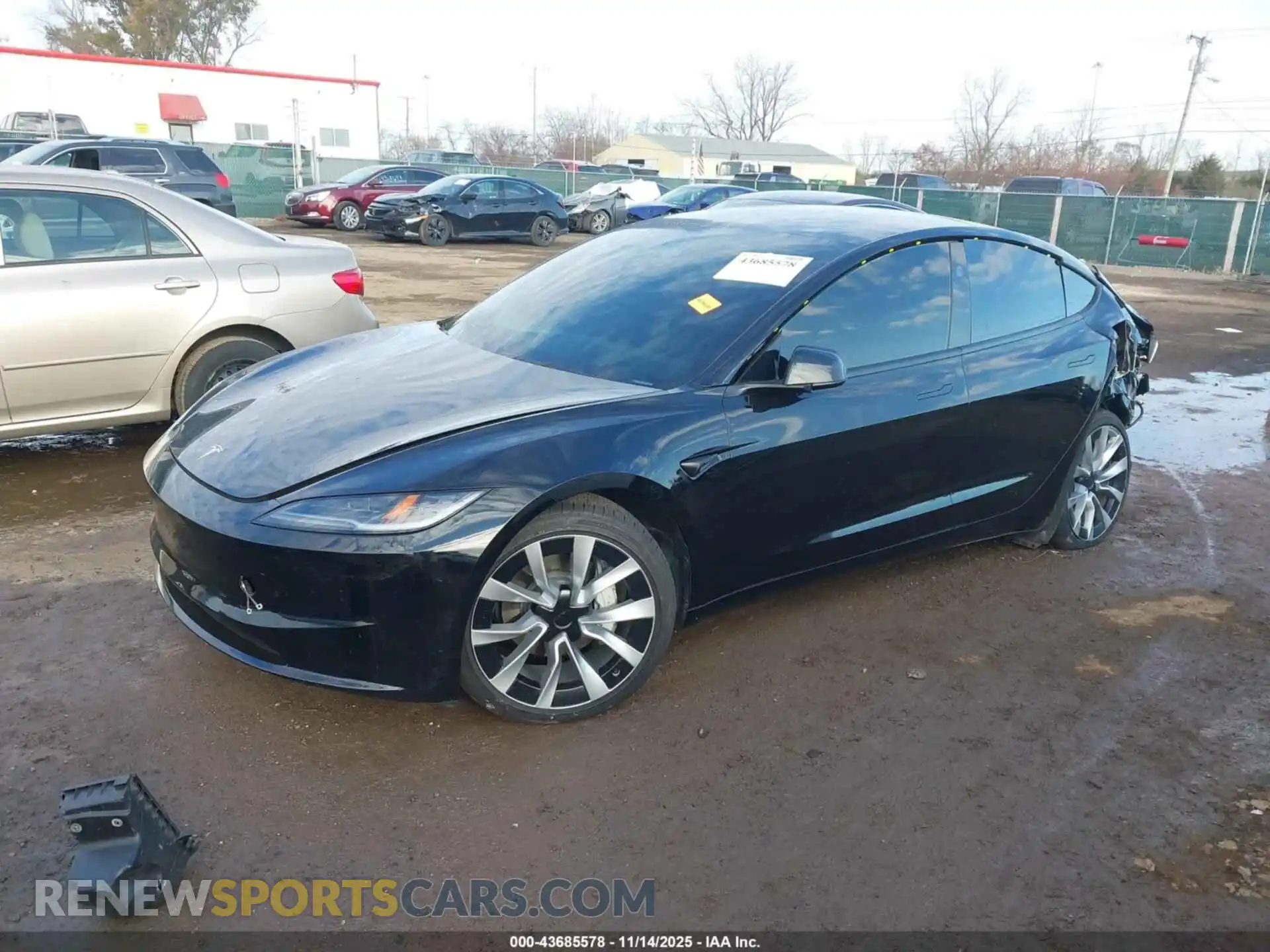 2 Photograph of a damaged car 5YJ3E1EB8SF910076 TESLA MODEL 3 2025