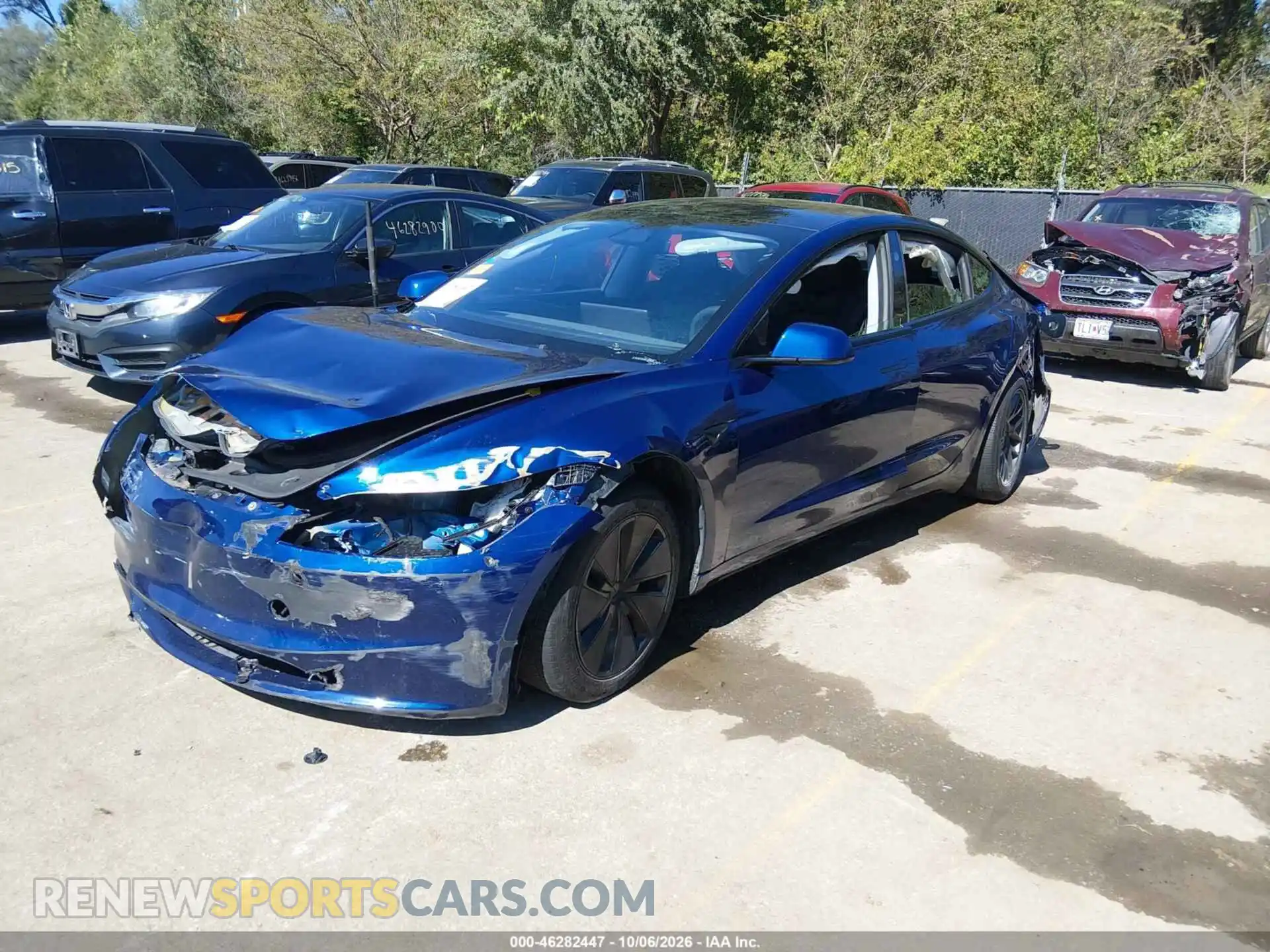2 Photograph of a damaged car 5YJ3E1EB8SF910708 TESLA MODEL 3 2025