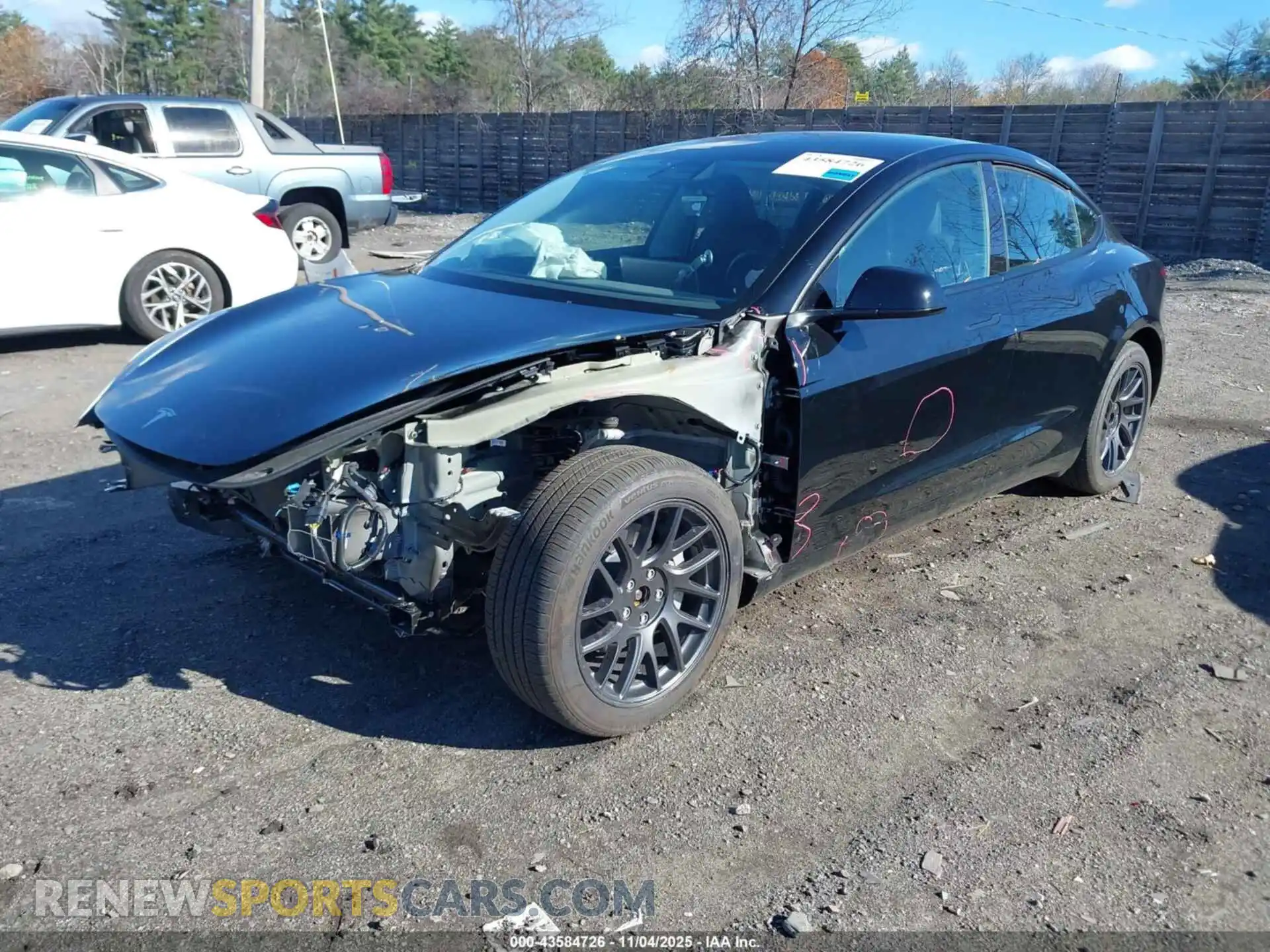 2 Photograph of a damaged car 5YJ3E1EB8SF910840 TESLA MODEL 3 2025