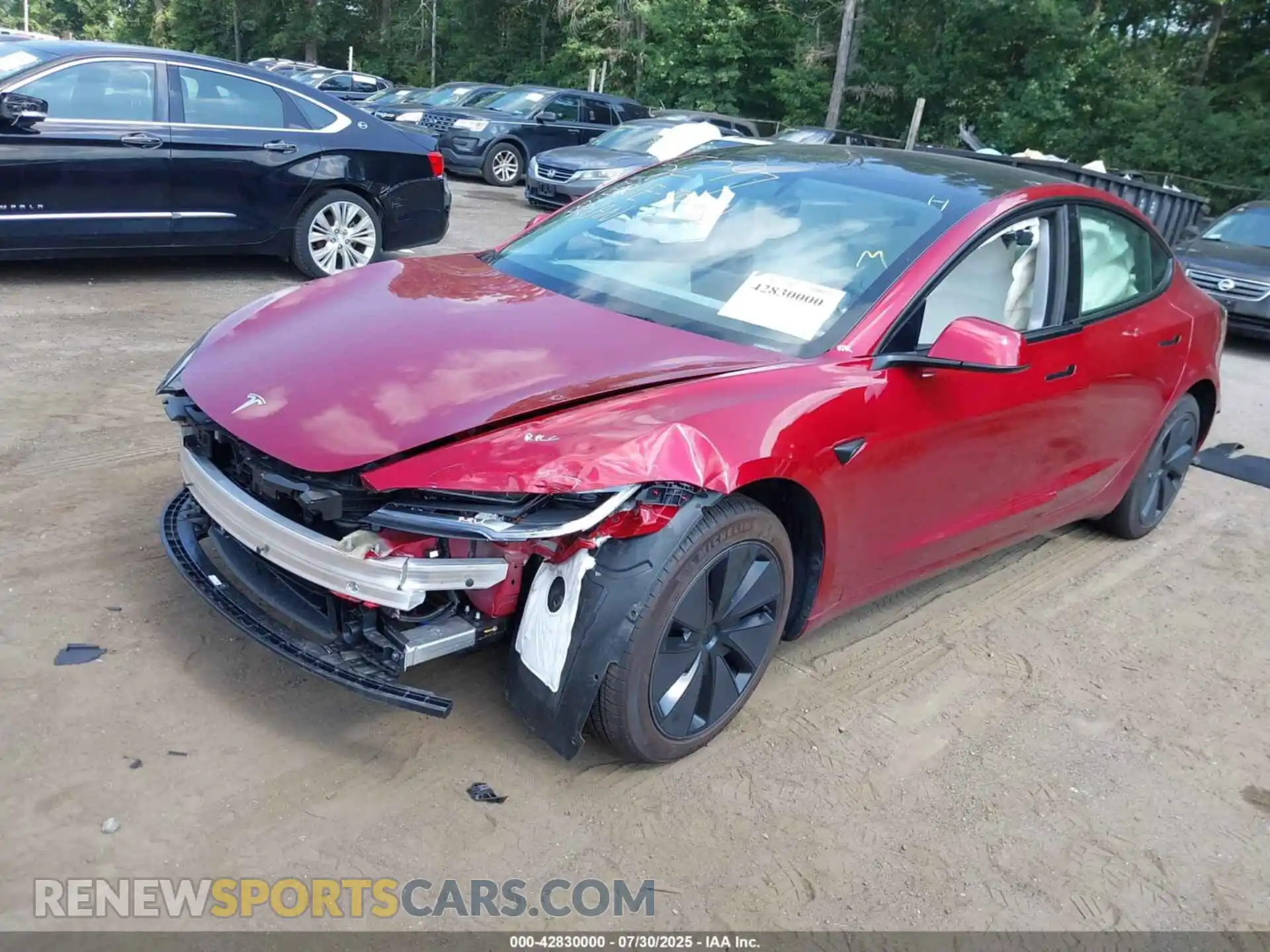 2 Photograph of a damaged car 5YJ3E1EB8SF918081 TESLA MODEL 3 2025