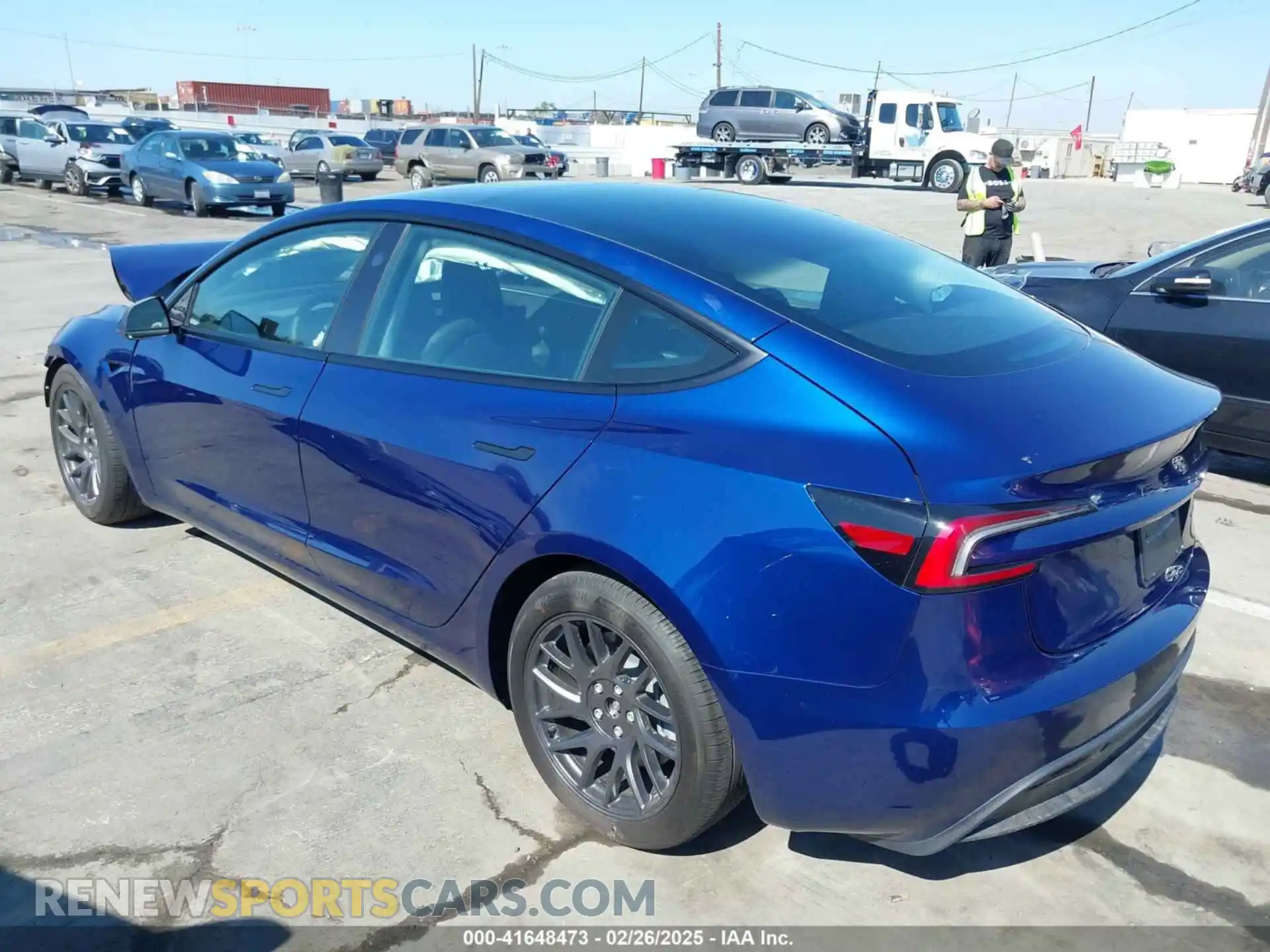 3 Photograph of a damaged car 5YJ3E1EB9SF886175 TESLA MODEL 3 2025
