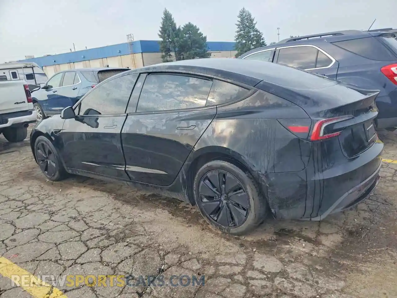 2 Photograph of a damaged car 5YJ3E1EB9SF916324 TESLA MODEL 3 2025