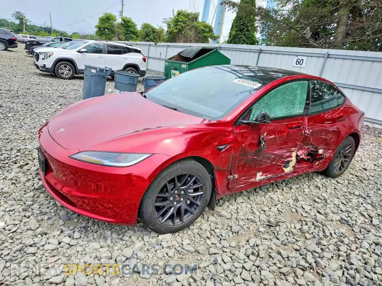 1 Photograph of a damaged car 5YJ3E1EB9SF916615 TESLA MODEL 3 2025
