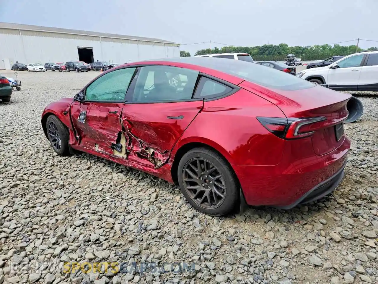 2 Photograph of a damaged car 5YJ3E1EB9SF916615 TESLA MODEL 3 2025