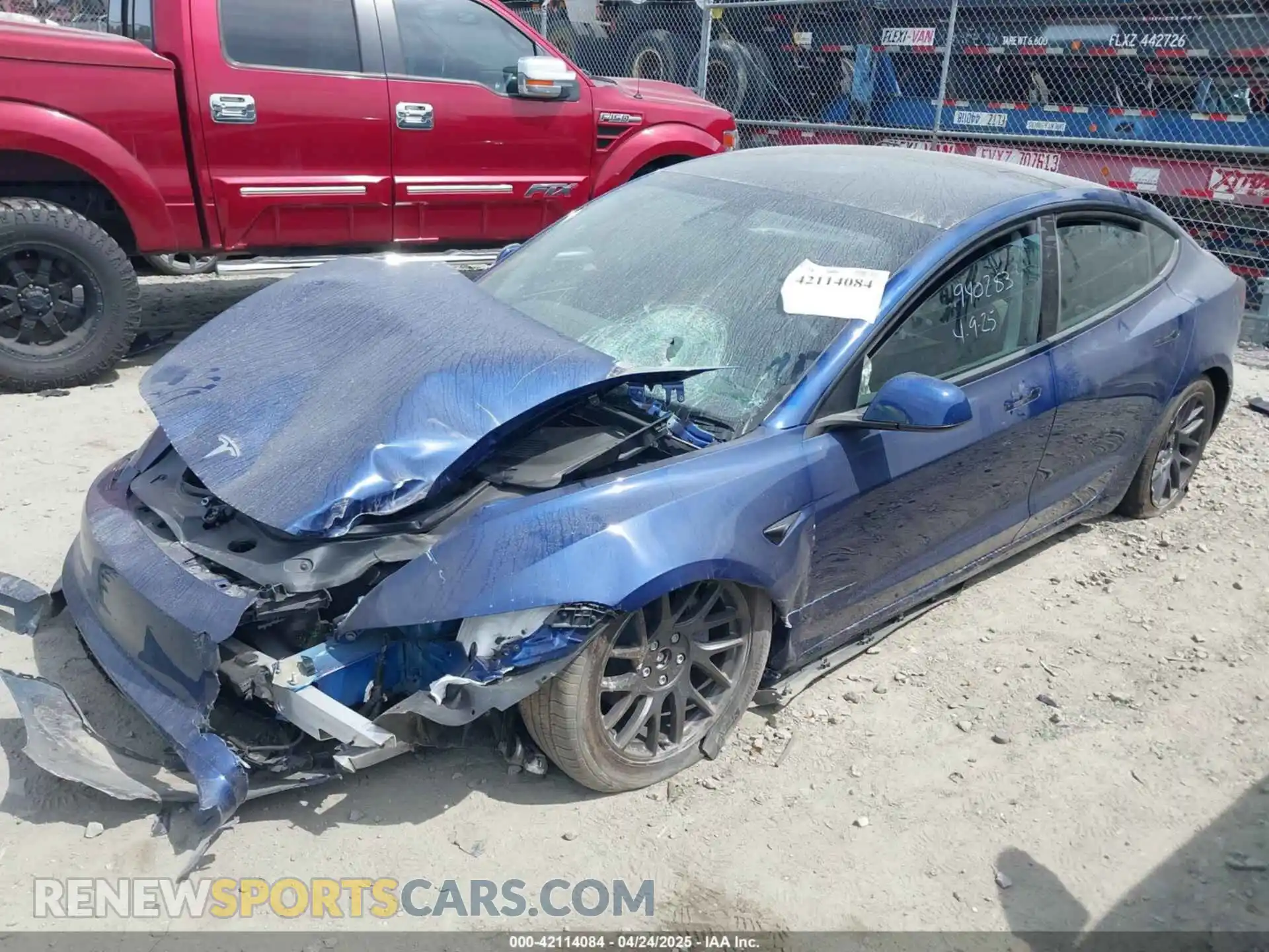 2 Photograph of a damaged car 5YJ3E1EB9SF940283 TESLA MODEL 3 2025