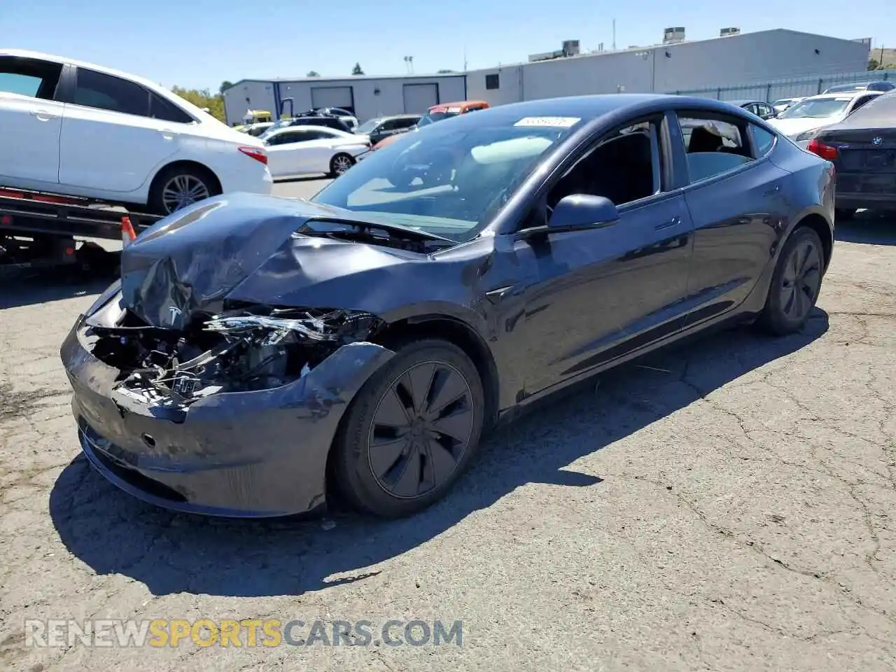 1 Photograph of a damaged car 5YJ3E1EB9SF964566 TESLA MODEL 3 2025