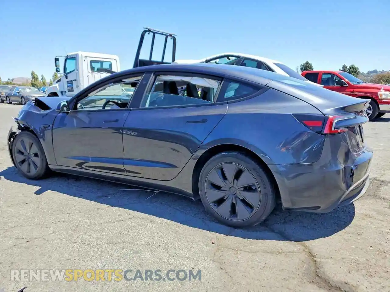 2 Photograph of a damaged car 5YJ3E1EB9SF964566 TESLA MODEL 3 2025
