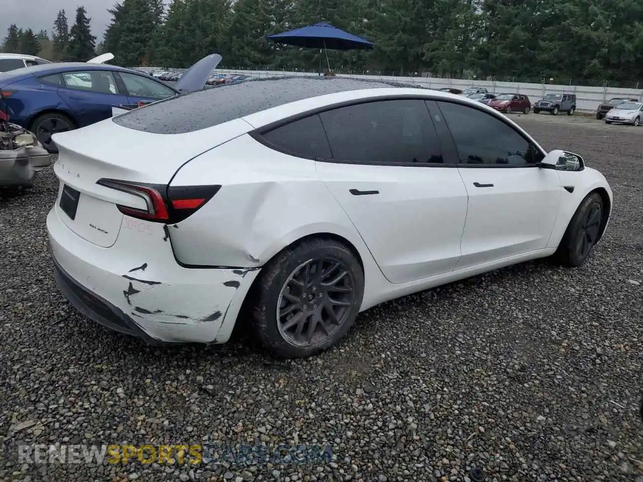 3 Photograph of a damaged car 5YJ3E1EBXSF877761 TESLA MODEL 3 2025