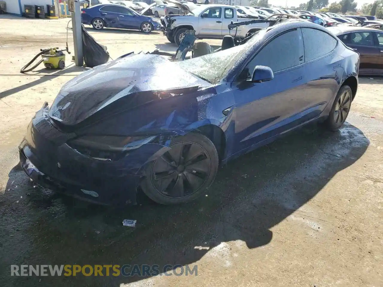 1 Photograph of a damaged car 5YJ3E1EBXSF886055 TESLA MODEL 3 2025