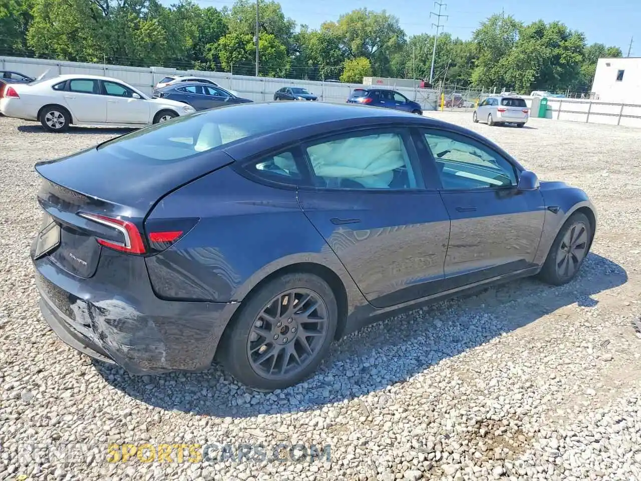 3 Photograph of a damaged car 5YJ3E1EBXSF995454 TESLA MODEL 3 2025