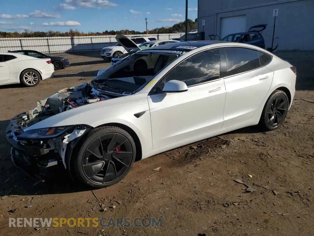 1 Photograph of a damaged car 5YJ3E1ET2SF057814 TESLA MODEL 3 2025
