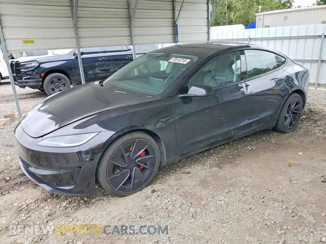 1 Photograph of a damaged car 5YJ3E1ETXSF085165 TESLA MODEL 3 2025