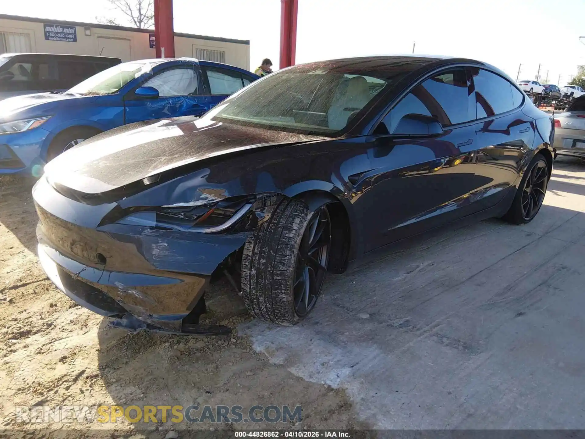 2 fotografías del automóvil dañado 5YJ3E1ETXSF934629 TESLA MODEL 3 2025