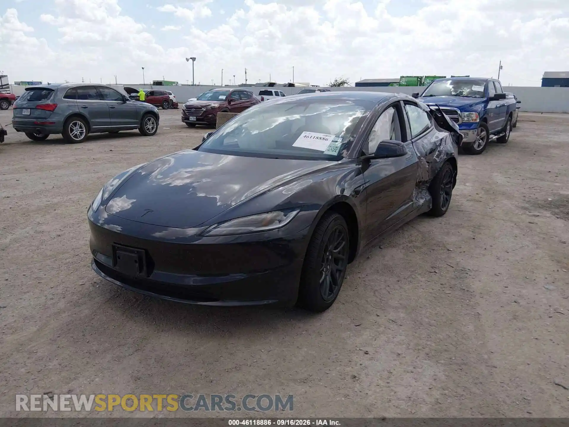 2 Photograph of a damaged car 5YJ3E1EB8TF123243 TESLA MODEL 3 2026