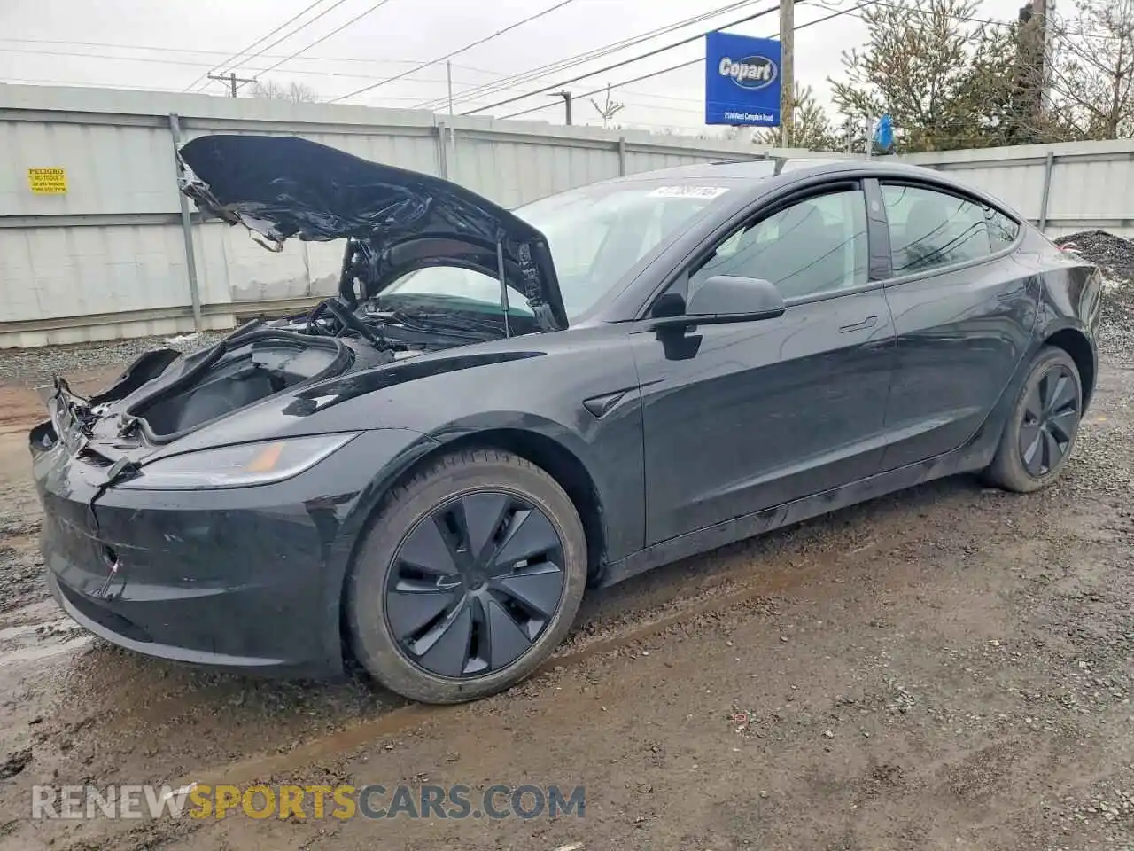 1 Photograph of a damaged car 5YJ3E1EB9TF118715 TESLA MODEL 3 2026