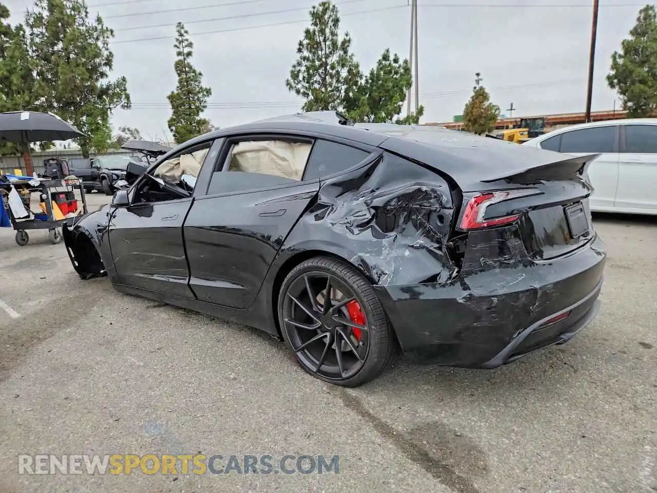 2 Photograph of a damaged car 5YJ3E1ET0TF195000 TESLA MODEL 3 2026