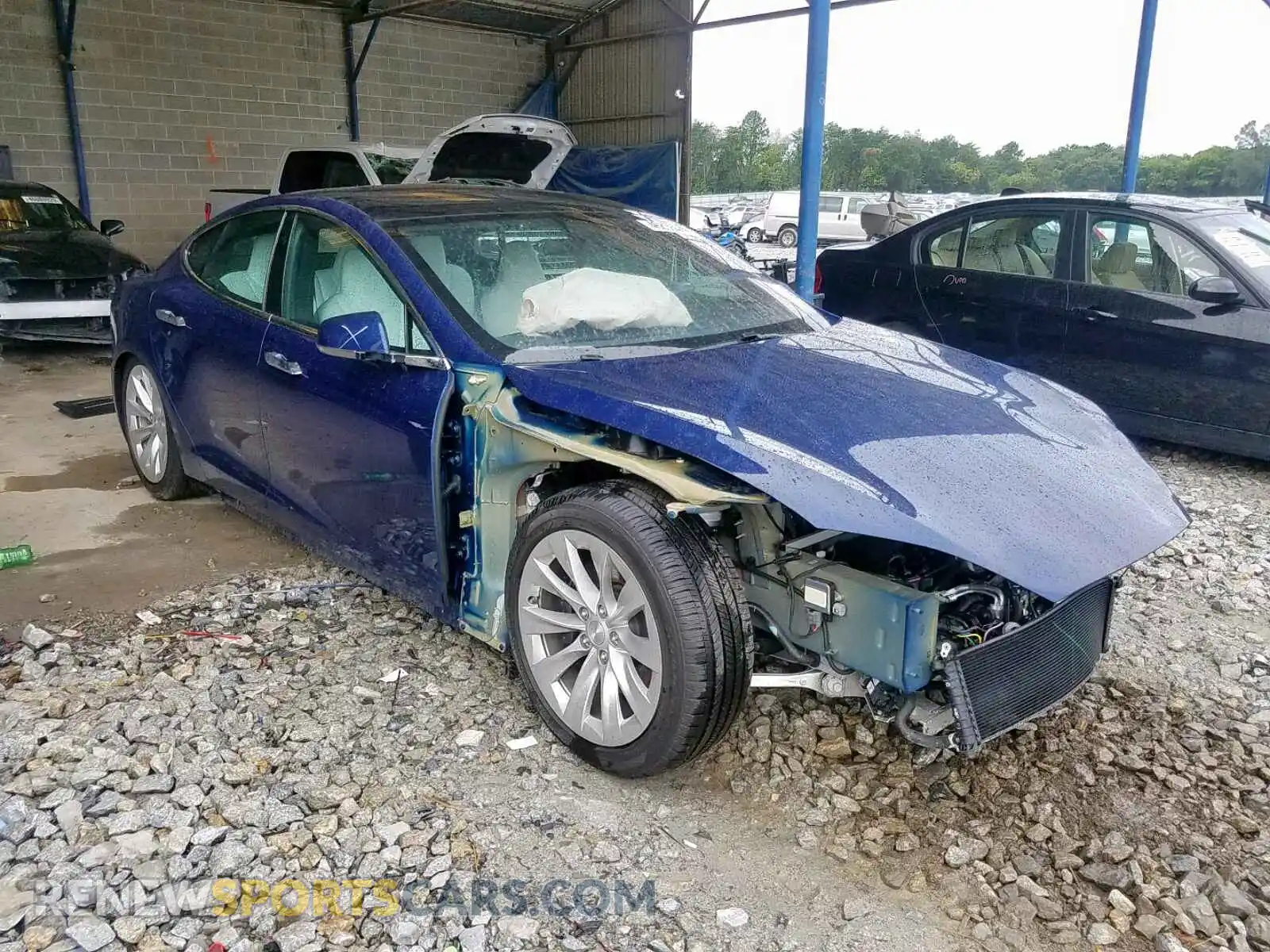 1 Photograph of a damaged car 5YJSA1E20KF306092 TESLA MODEL S 2019