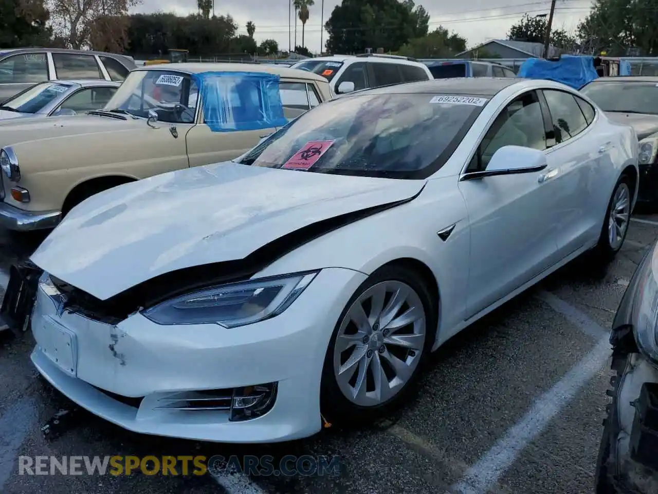 1 Photograph of a damaged car 5YJSA1E20KF348410 TESLA MODEL S 2019