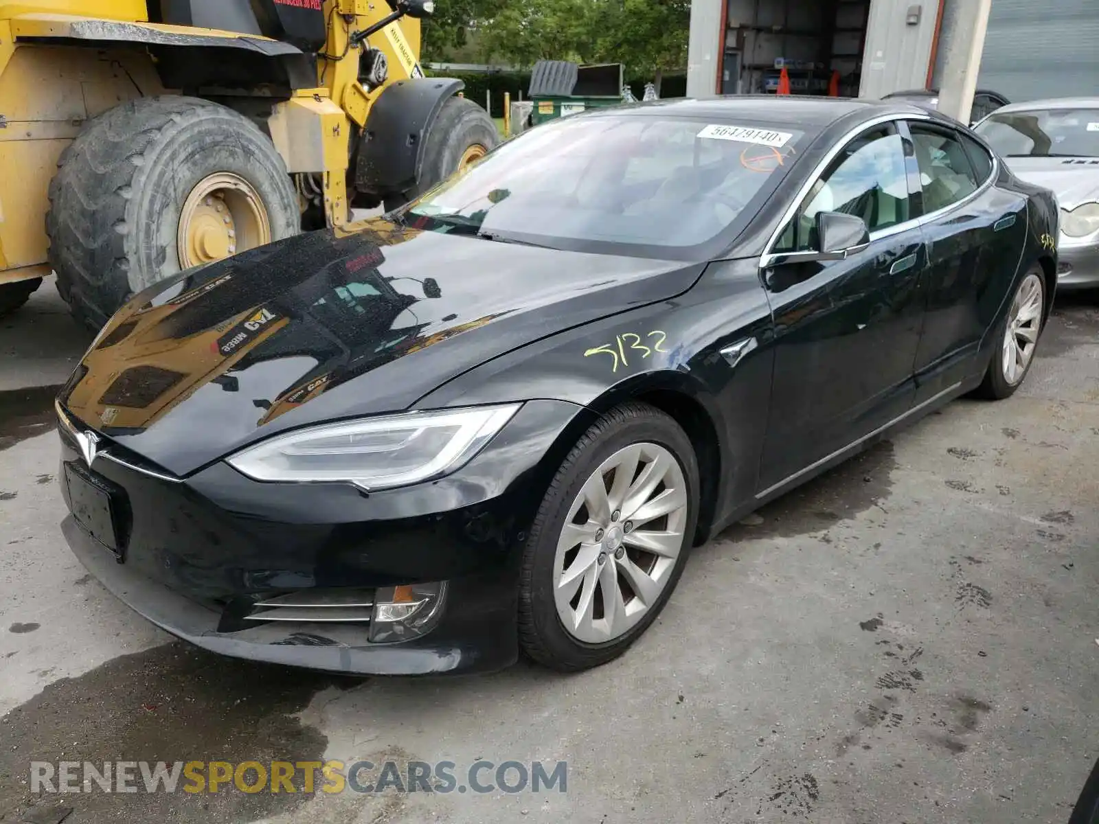 2 fotografías del automóvil dañado 5YJSA1E21KF311706 TESLA MODEL S 2019