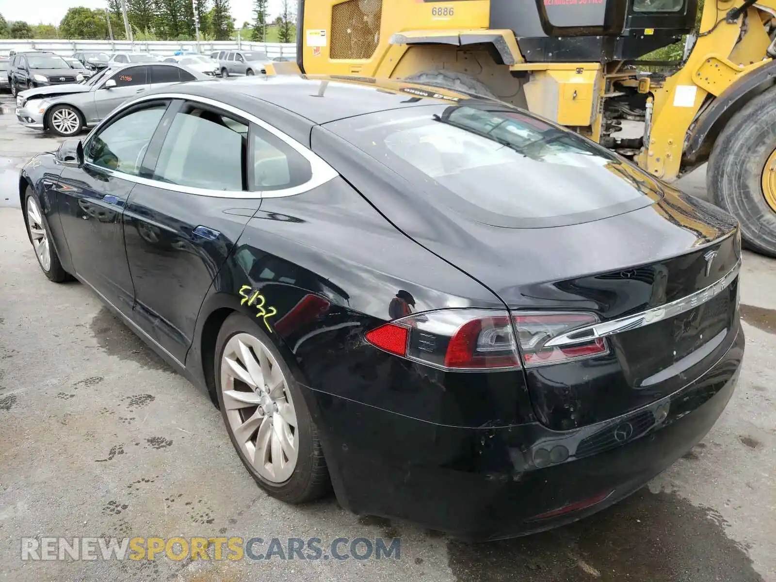 3 fotografías del automóvil dañado 5YJSA1E21KF311706 TESLA MODEL S 2019