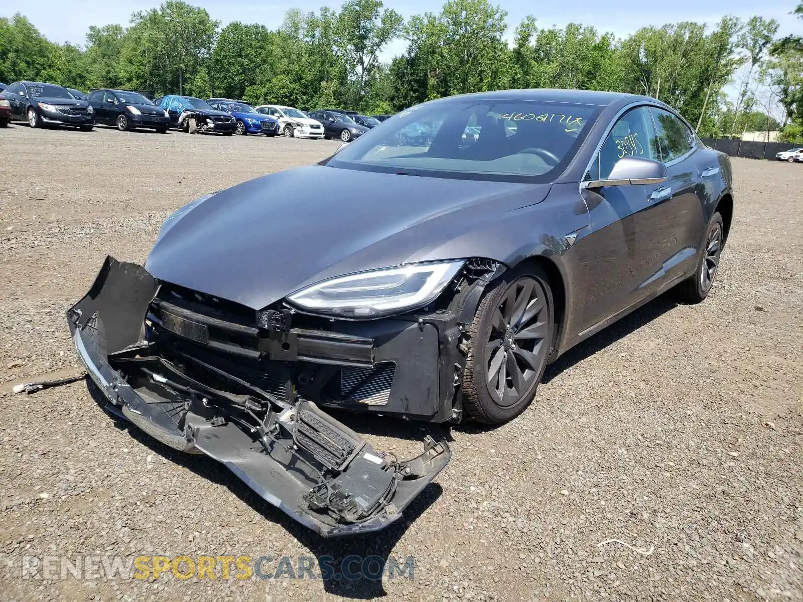 2 Photograph of a damaged car 5YJSA1E21KF337142 TESLA MODEL S 2019
