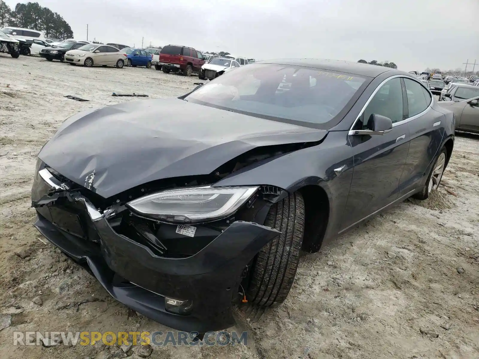 2 Photograph of a damaged car 5YJSA1E23KF304000 TESLA MODEL S 2019
