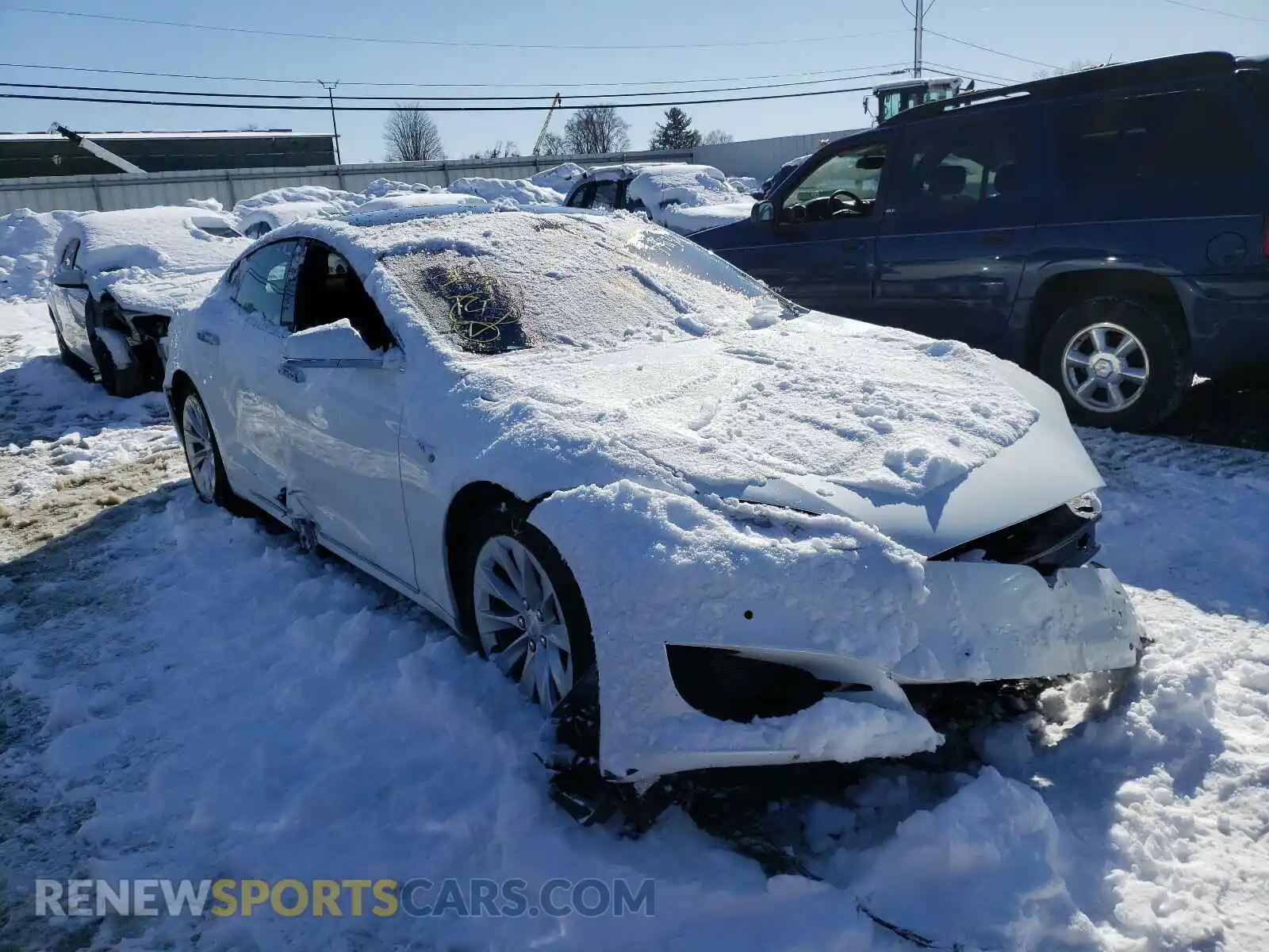 1 Photograph of a damaged car 5YJSA1E25KF334986 TESLA MODEL S 2019