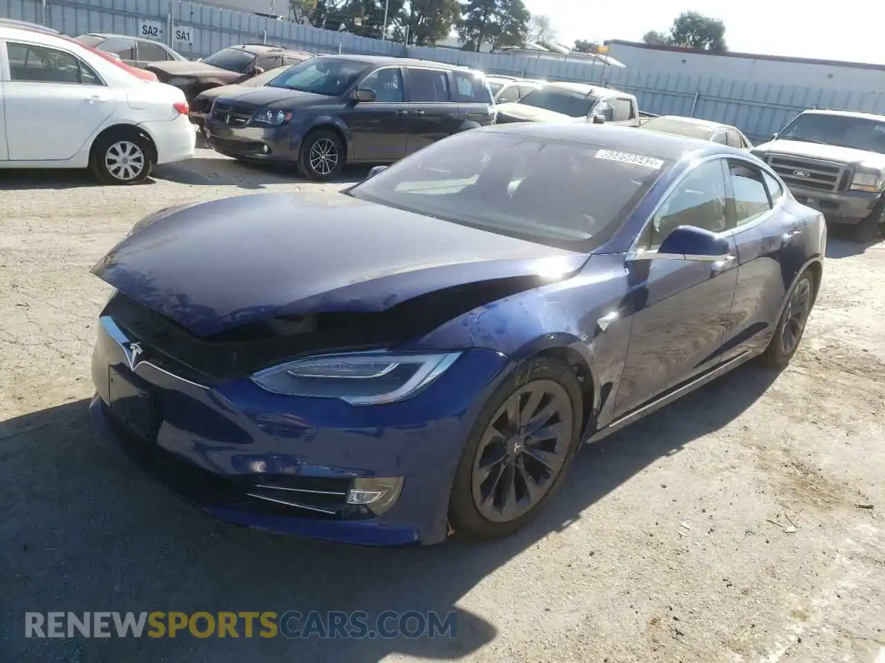 2 Photograph of a damaged car 5YJSA1E25KF348113 TESLA MODEL S 2019
