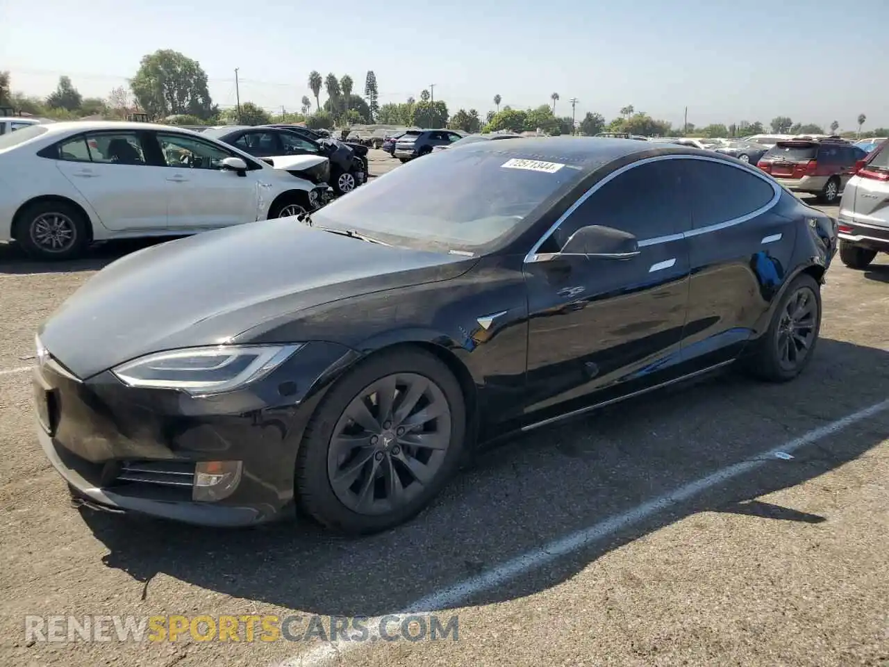 1 Photograph of a damaged car 5YJSA1E27KF304095 TESLA MODEL S 2019