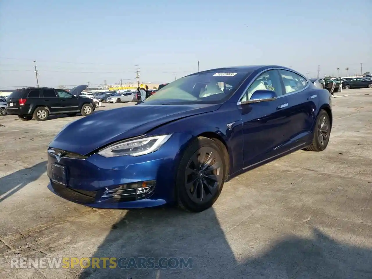 2 Photograph of a damaged car 5YJSA1E27KF307787 TESLA MODEL S 2019