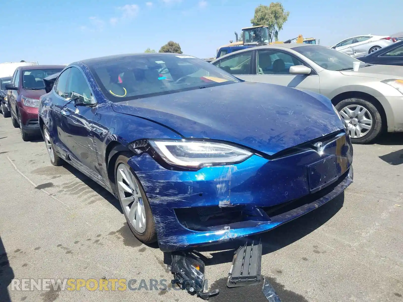 1 Photograph of a damaged car 5YJSA1E27KF333998 TESLA MODEL S 2019