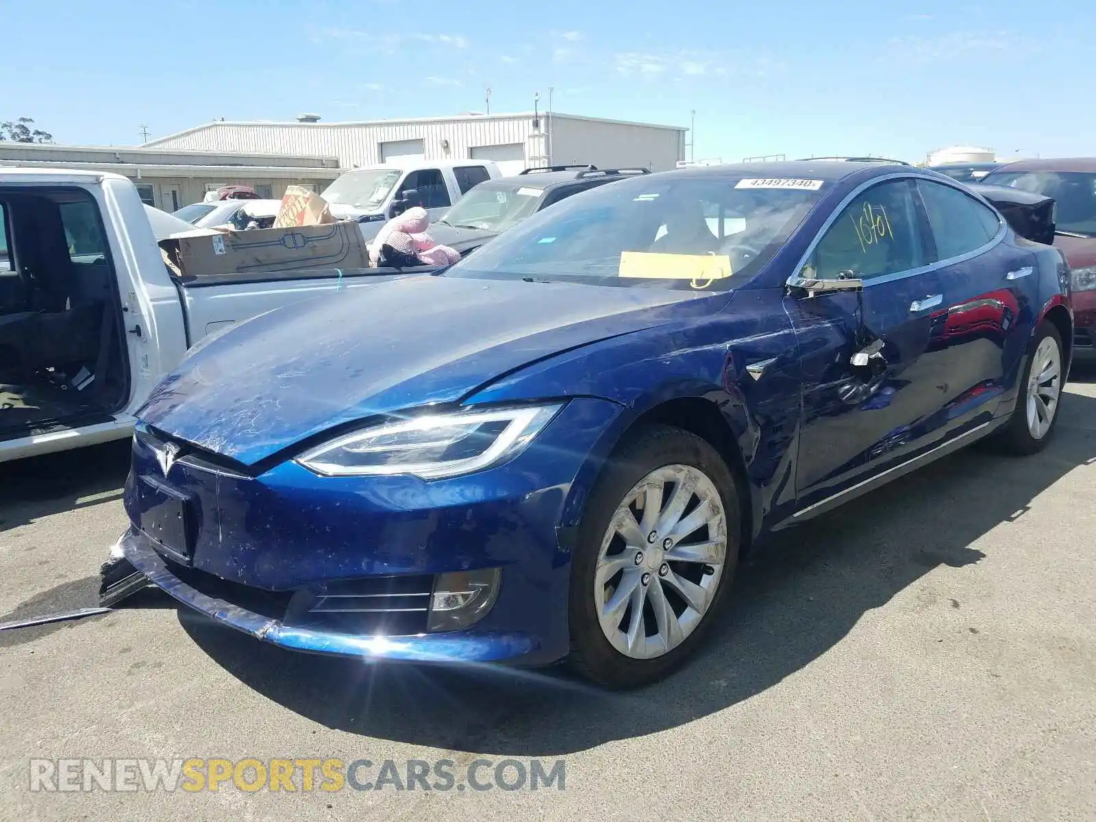 2 Photograph of a damaged car 5YJSA1E27KF333998 TESLA MODEL S 2019