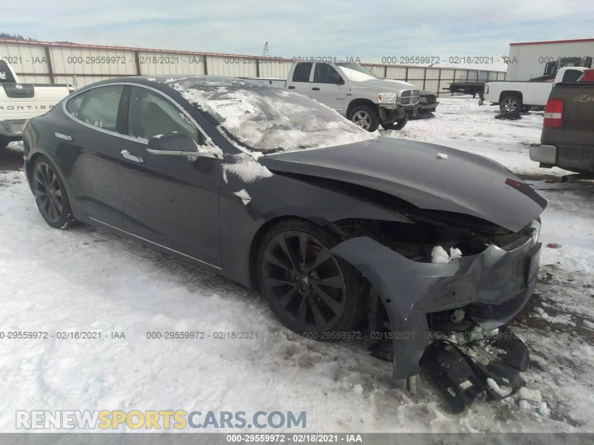 1 Photograph of a damaged car 5YJSA1E28KF334674 TESLA MODEL S 2019